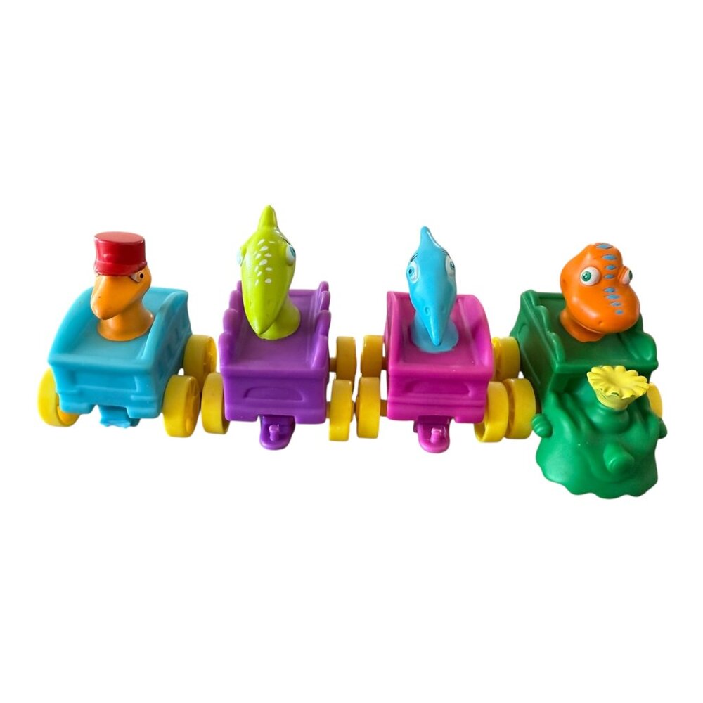 PBS Dinosaur Train Click & Connect Cars Set Lot of 4 Jim Henson - one broken
